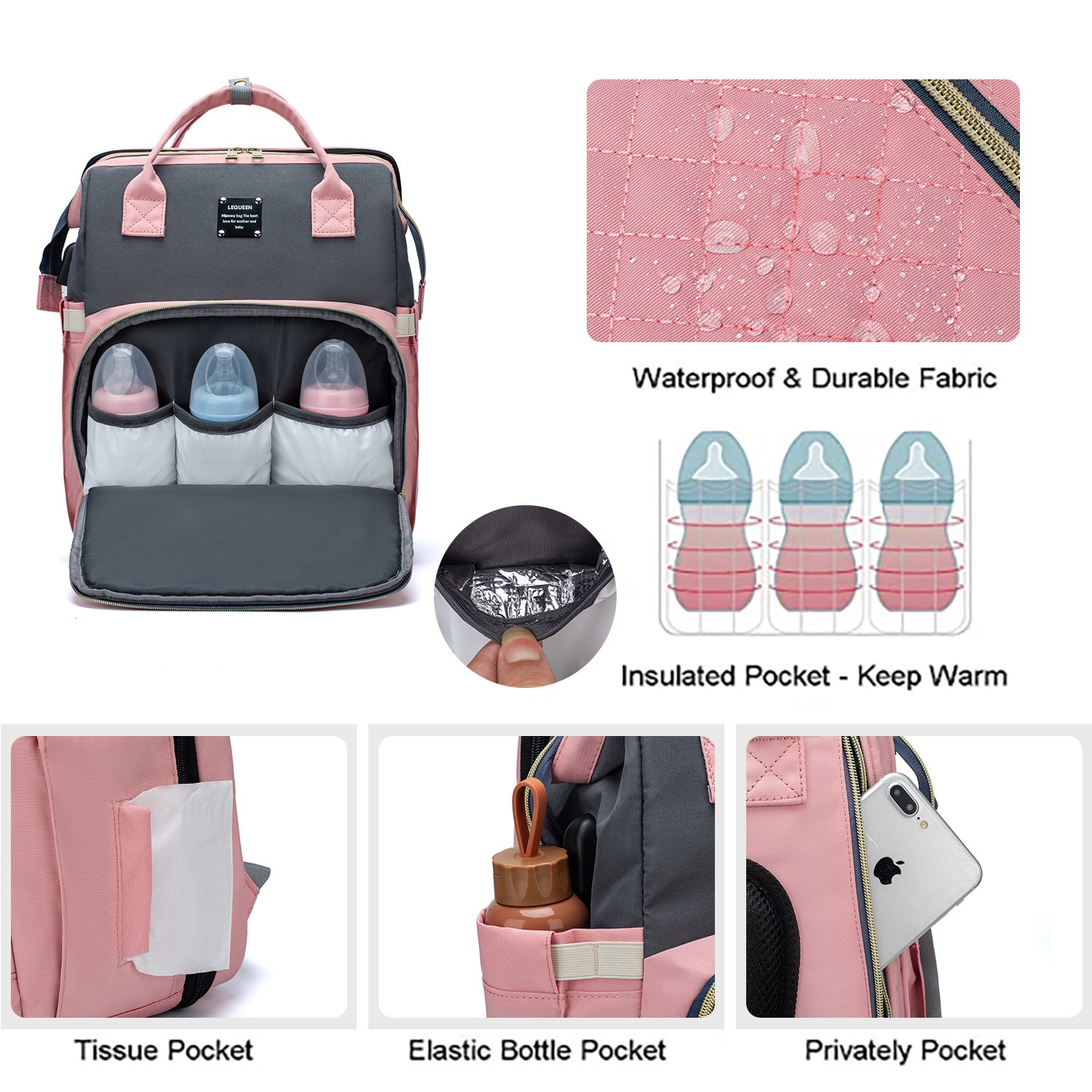 ALLFASHION™ – SmartMom+ Sunshade Baby Travel Bag