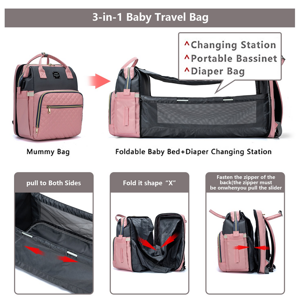 ALLFASHION™ – SmartMom+ Sunshade Baby Travel Bag